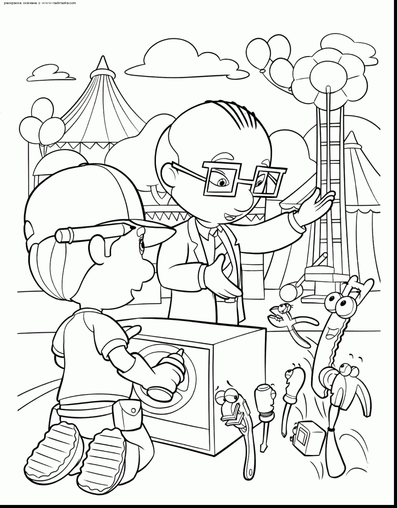 Handy Manny Coloring Pages With Wallpaper Mobile 1303x1665 Handy Manny Coloring Pages With Wallpaper Mobile