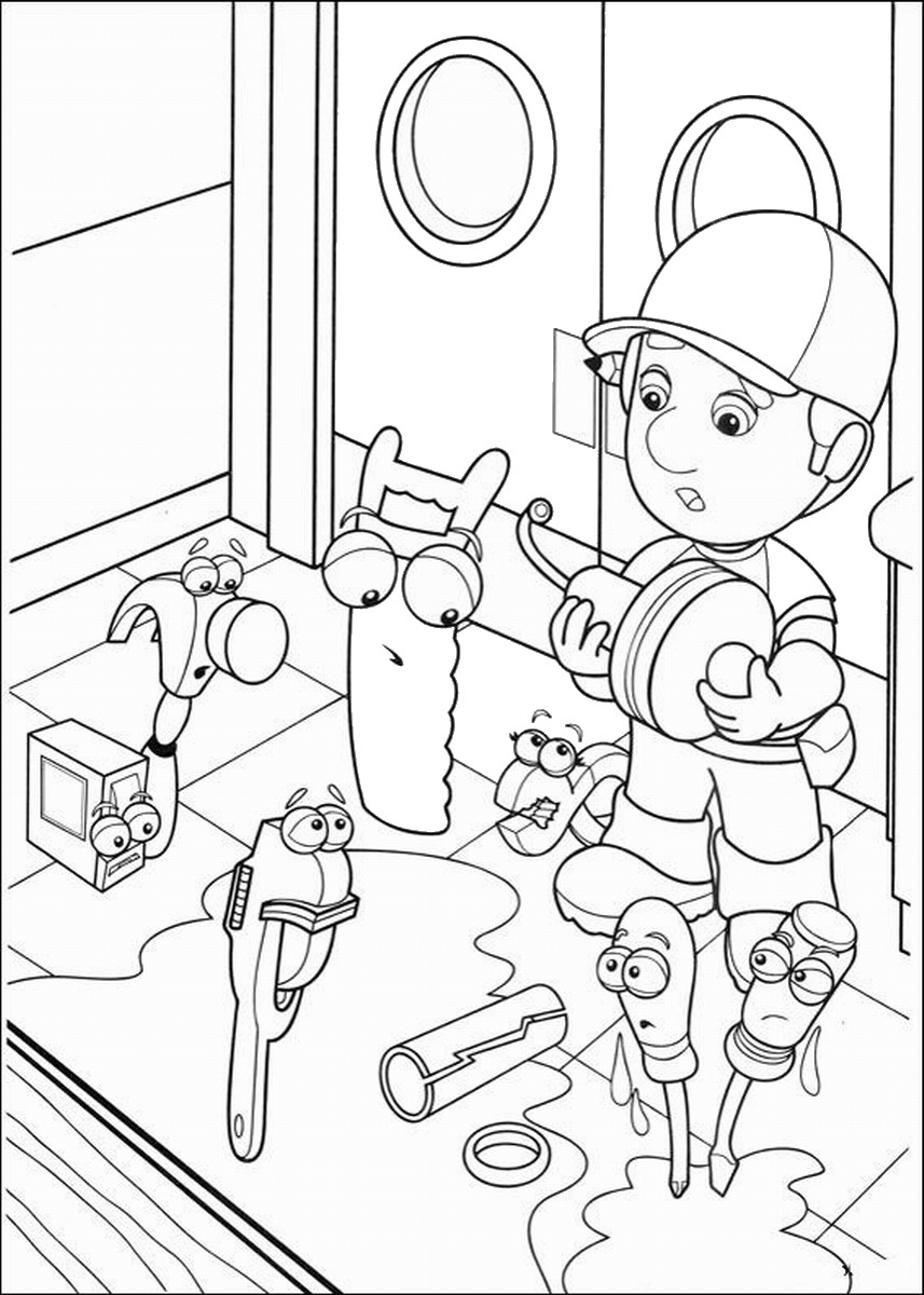 Handy Manny Coloring Pages 857x1200 Handy Manny Coloring Pages