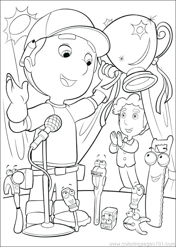 Handy Manny Tools Coloring Pages 567x794 Handy Manny Tools Coloring Pages