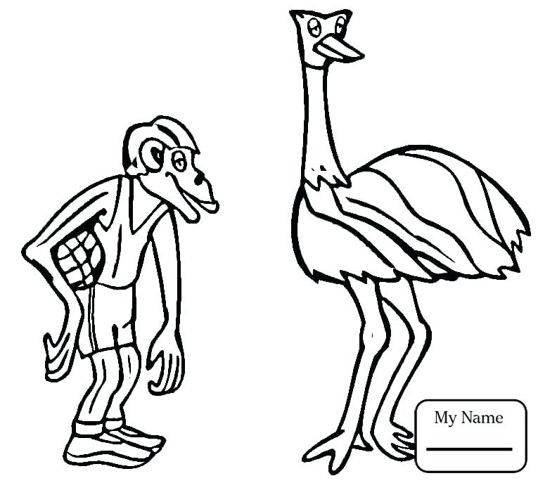 Hanging Monkey Coloring Pages