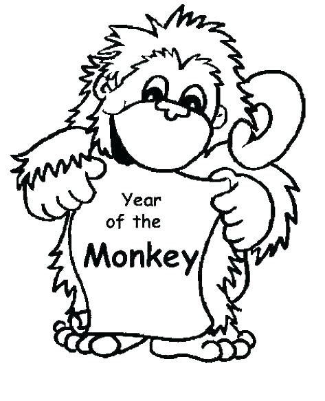 473x583 Coloring Pages Of Monkeys Monkey Coloring Pages Printable Baby