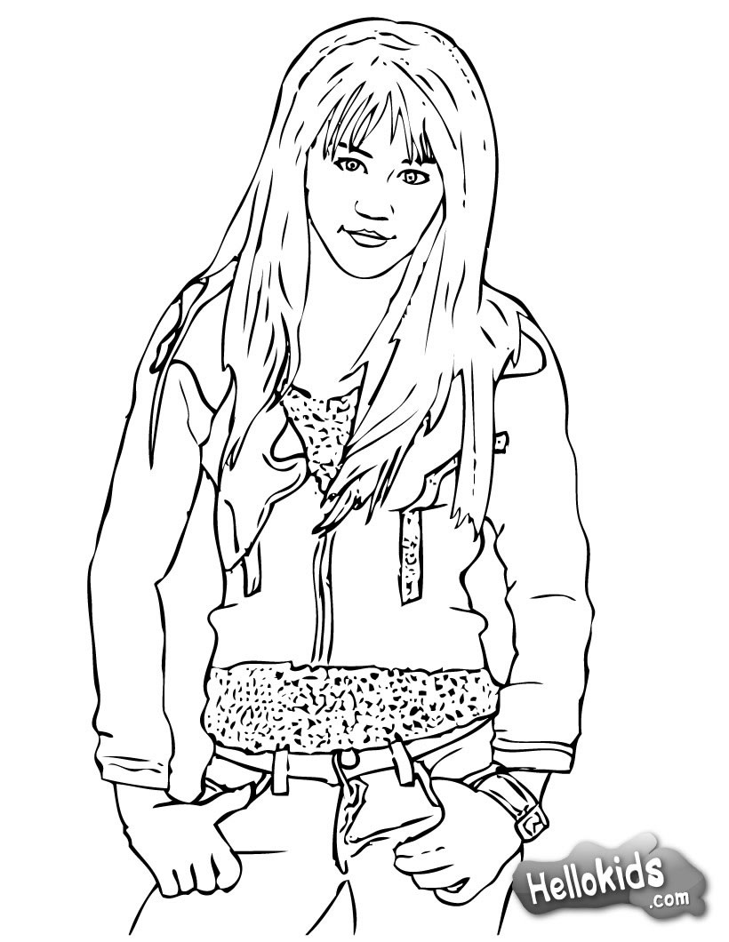Cool Miley Cyrus Hannah Montana Coloring Pages 820x1060 Cool Miley Cyrus Hannah Montana Coloring Pages