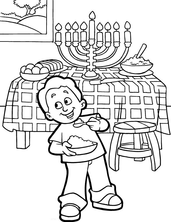 Chanukah Coloring Pages Clever Design 588x765 Chanukah Coloring Pages Clever Design