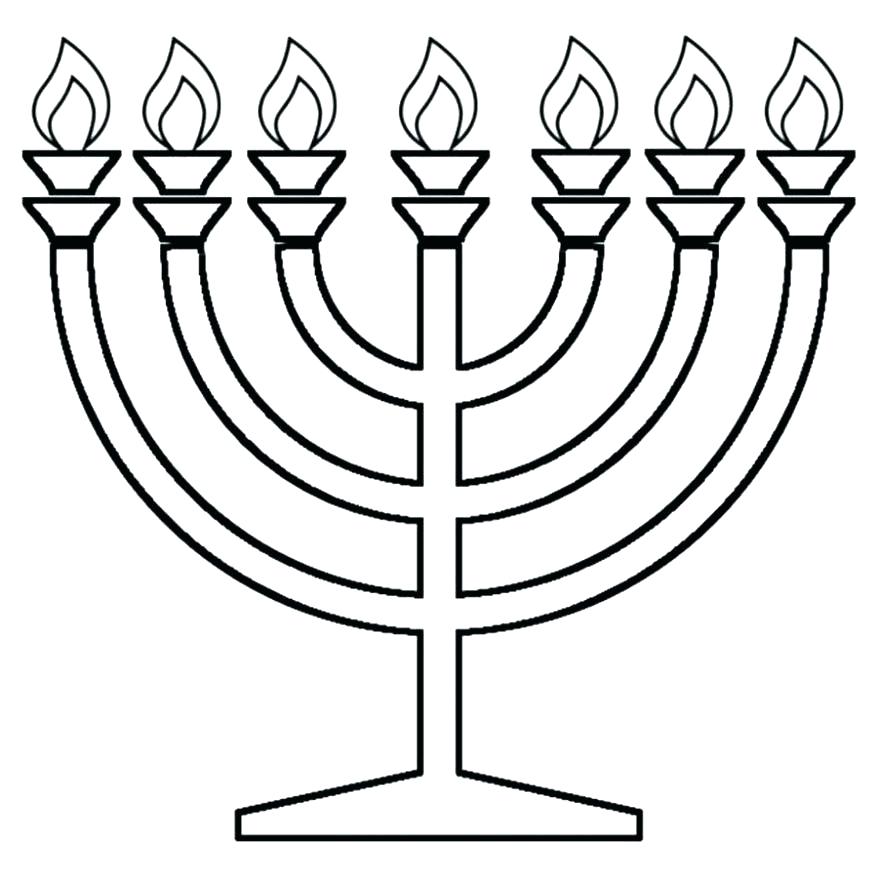 878x878 Menorah Coloring Page Menorah Coloring Page Collection Menorah