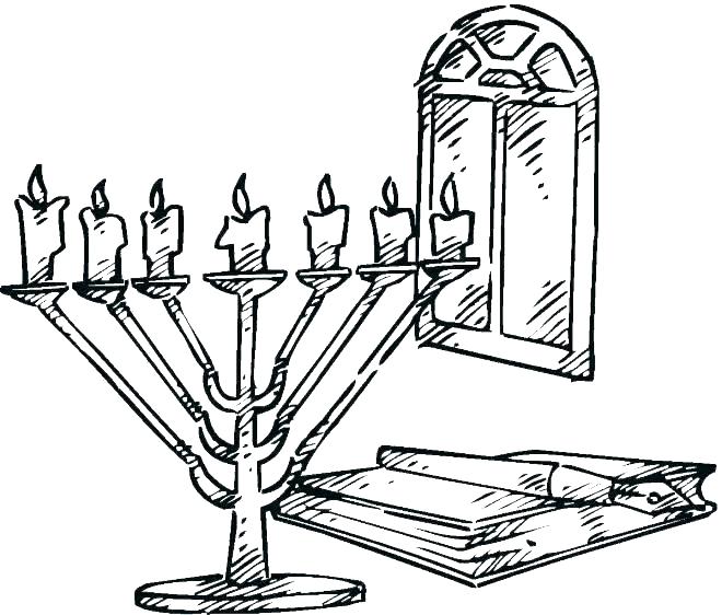 660x562 Menorah Coloring Pages Menorah Coloring Pages Menorah Coloring