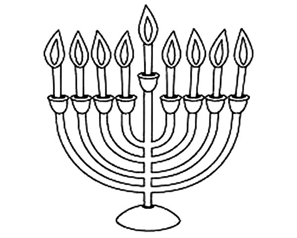 600x480 Menorah Coloring Page Chanukah Menorah Colouring Page Colouring