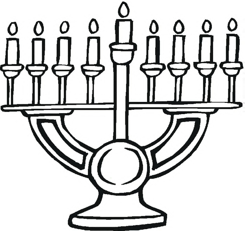 783x739 Hanukkah Coloring Pages