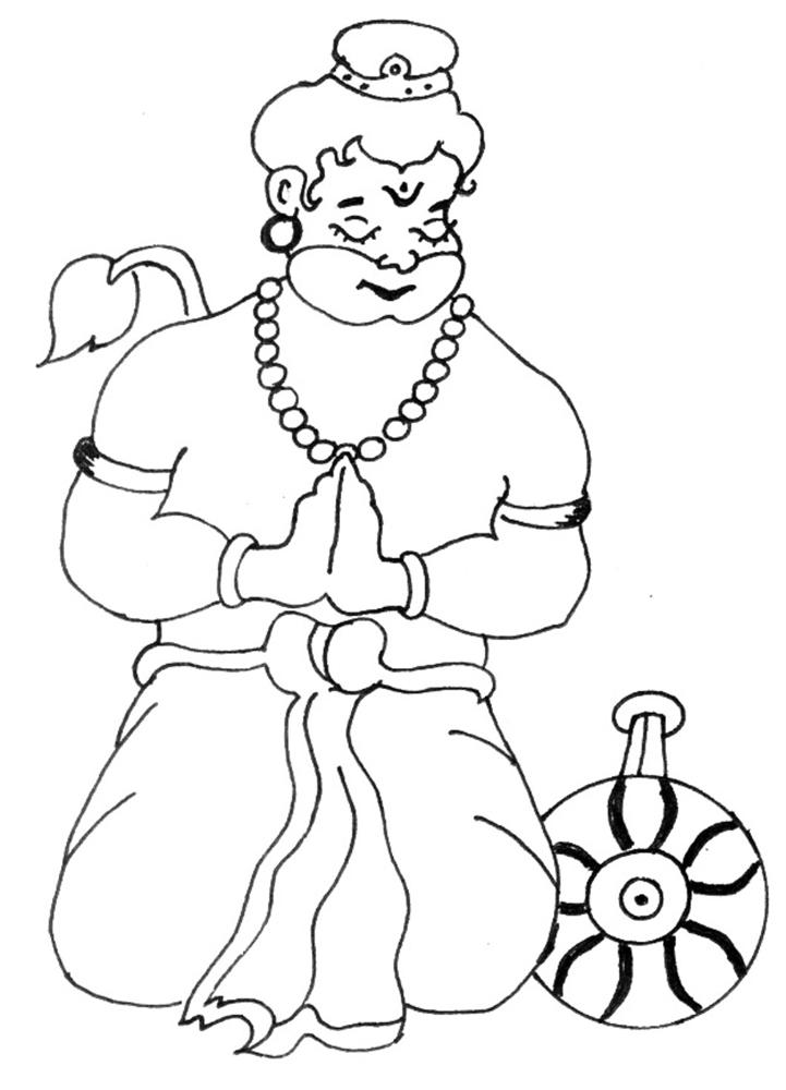 Hanuman Coloring Pages