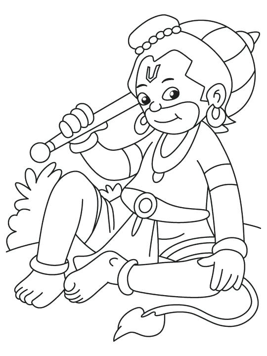 Hanuman Coloring Pages Small Sitting Coloring Page Bal Hanuman 540x720 Hanuman Coloring Pages Small Sitting Coloring Page Bal Hanuman