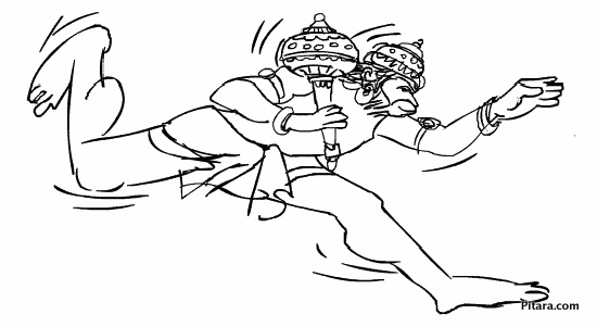 Lord Hanuman Coloring Page Pitara Kids Network 550x301 Lord Hanuman Coloring Page Pitara Kids Network