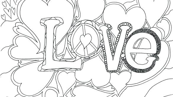 Peace And Love Coloring Pages Peace Love And Happiness Coloring 585x329 Peace And Love Coloring Pages Peace Love And Happiness Coloring