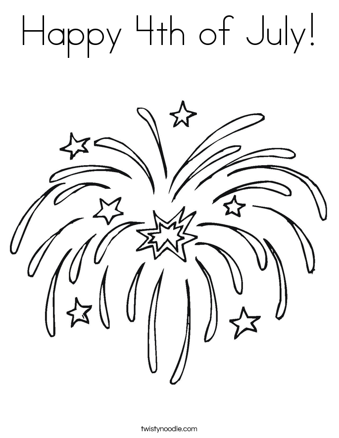 Happy 4th Of July Coloring Page 685x886 Happy 4th Of July Coloring Page
