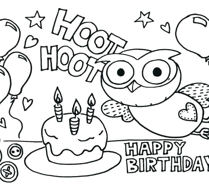 Happy Birthday Aunt Coloring Pages Happy Birthday Coloring Sheets 678x600 Happy Birthday Aunt Coloring Pages Happy Birthday Coloring Sheets