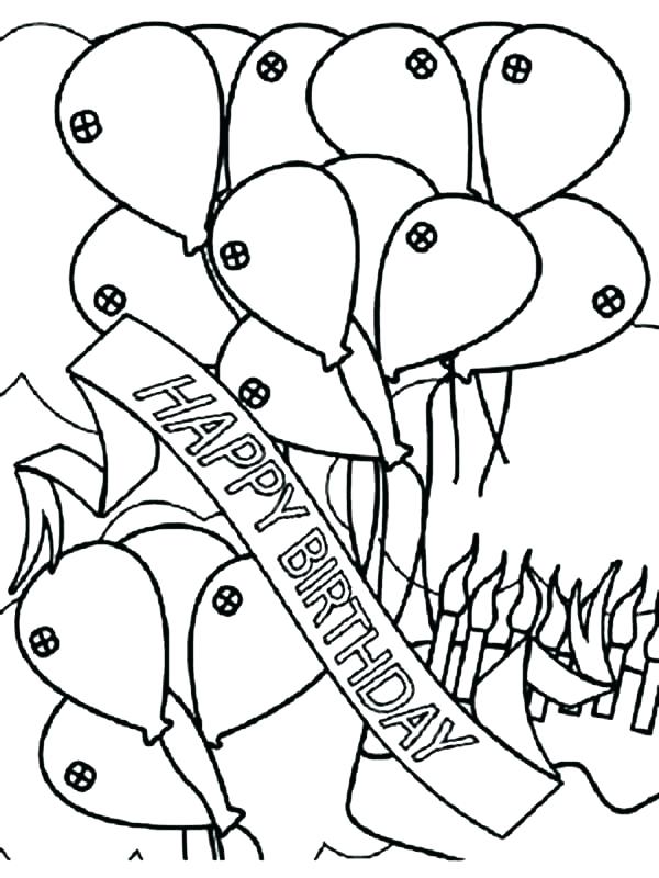 600x800 Happy Birthday Balloons Coloring Pages Home Improvement Loan Rates