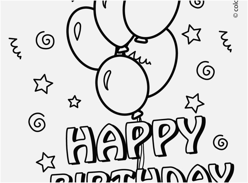 827x609 A Good Image Free Birthday Coloring Pages Wonderful