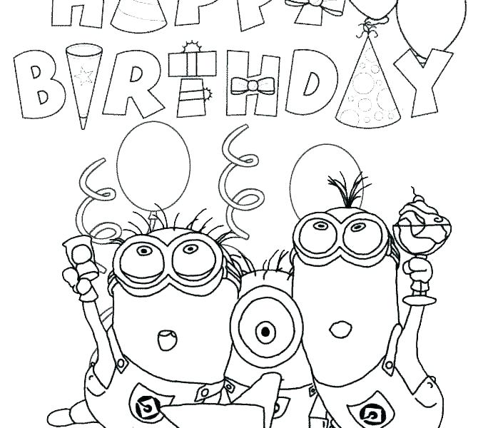 Happy Birthday Coloring Sheets Happy Birthday Coloring Pages Free 670x600 Happy Birthday Coloring Sheets Happy Birthday Coloring Pages Free