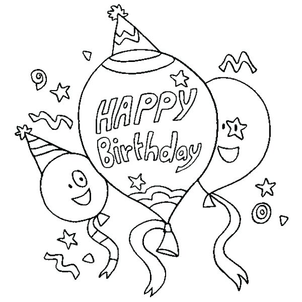 Happy Birthday Cards Coloring Pages at GetColorings.com | Free ...