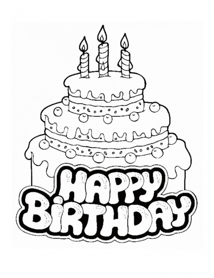 Get This Happy Birthday Coloring Pages Free Printable 90461 ! 742x960 Get This Happy Birthday Coloring Pages Free Printable 90461 !