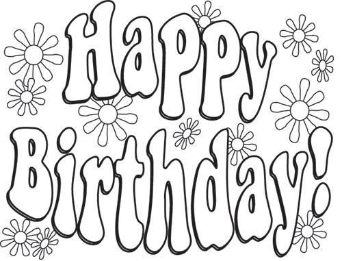 Happy Birthday Colouring Pictures Best 25 Birthday Coloring Pages 500x381 Happy Birthday Colouring Pictures Best 25 Birthday Coloring Pages