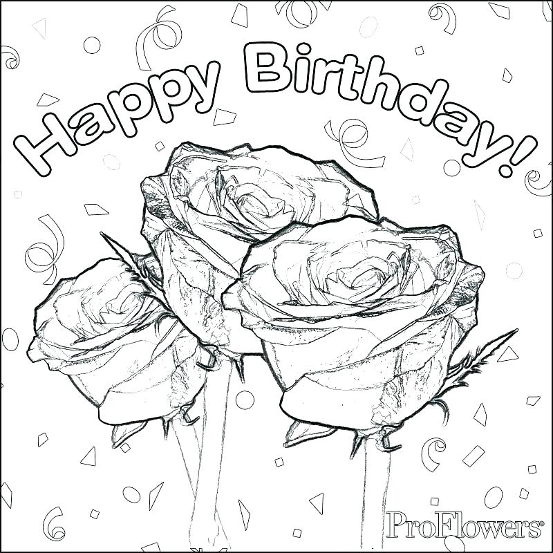 800x800 Happy Birthday Color Pages