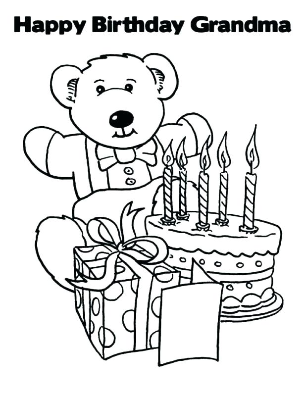 618x800 Happy Birthday Coloring Pages For Adults
