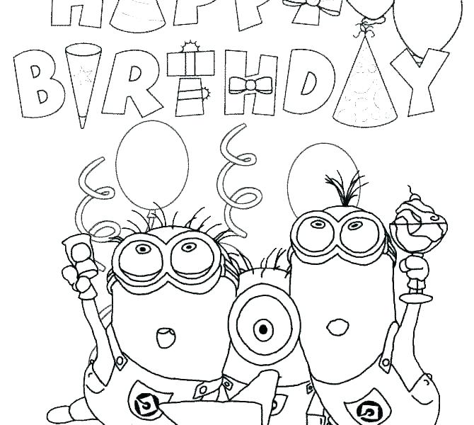 Happy Birthday Coloring Pages For Boys at GetColorings.com | Free ...