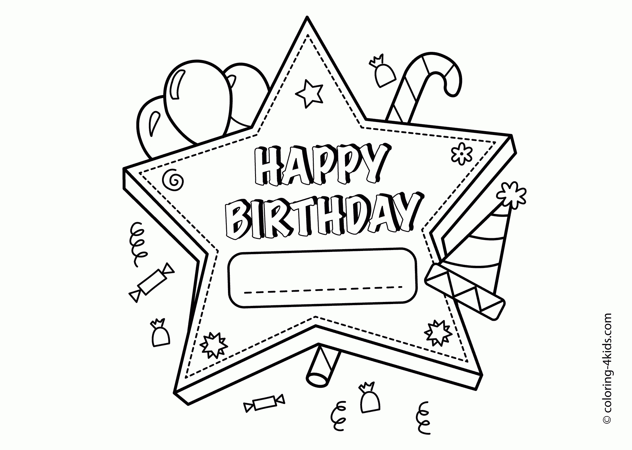 2079x1483 Happy Birthday Coloring Pages For Friends Girls Download