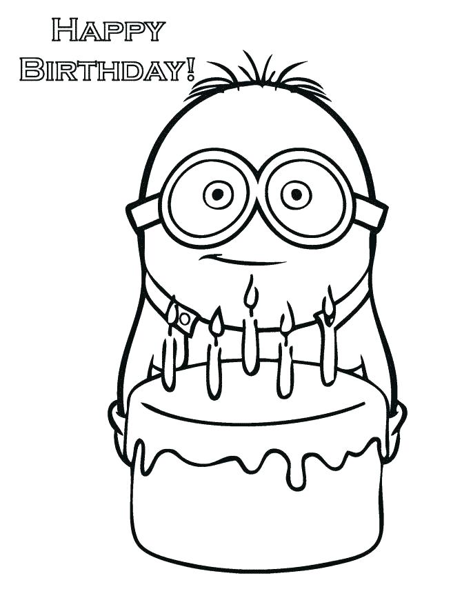 670x867 Print And Color Birthday Cards Coloring Printable Birthday Cards