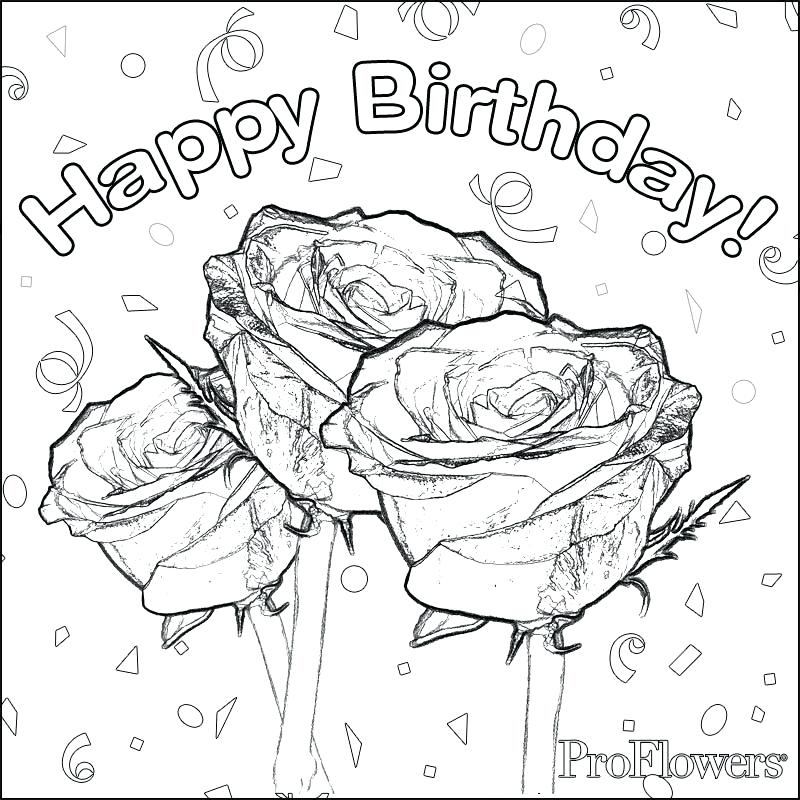 800x800 Birthday Coloring Pages Printable Images About Happy Birthday
