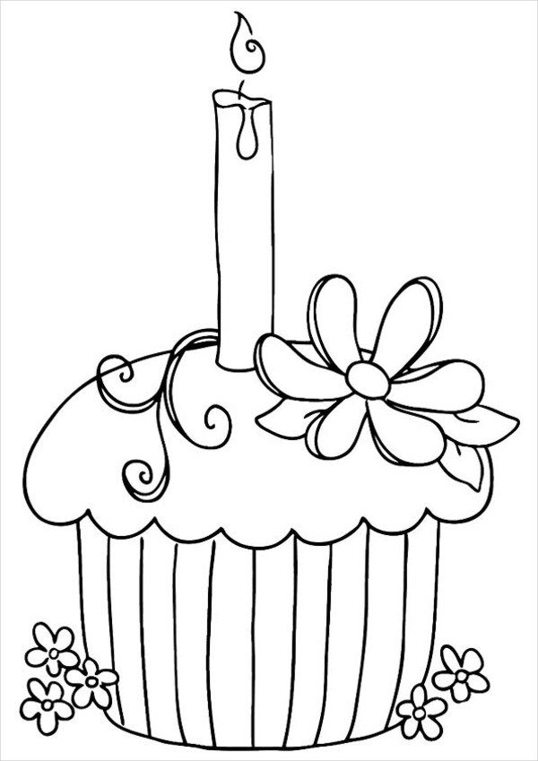 Happy Birthday Coloring Pages 600x849 Happy Birthday Coloring Pages