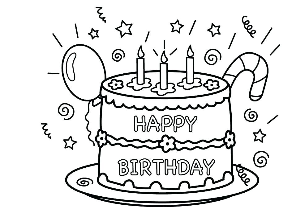 Cake Coloring Page Simple Birthday Cake Coloring Pages Image 944x704 Cake Coloring Page Simple Birthday Cake Coloring Pages Image