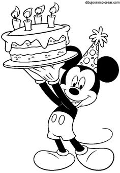 236x339 Free Printable Happy Birthday Coloring Pages For Kids Mickey