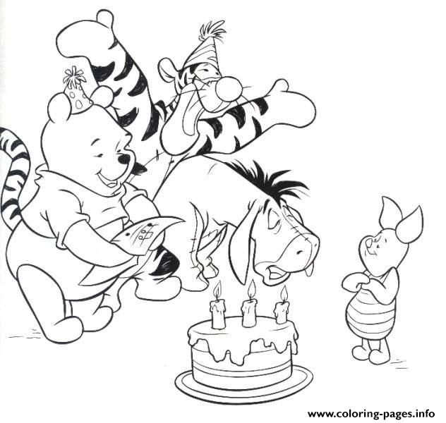 632x600 Winnie The Pooh Happy Birthday Disney9dbd Coloring Pages Printable