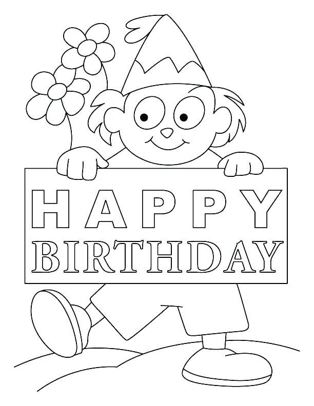 612x792 Coloring Page Birthday Card Free C Birthday Cards Lovely Happy