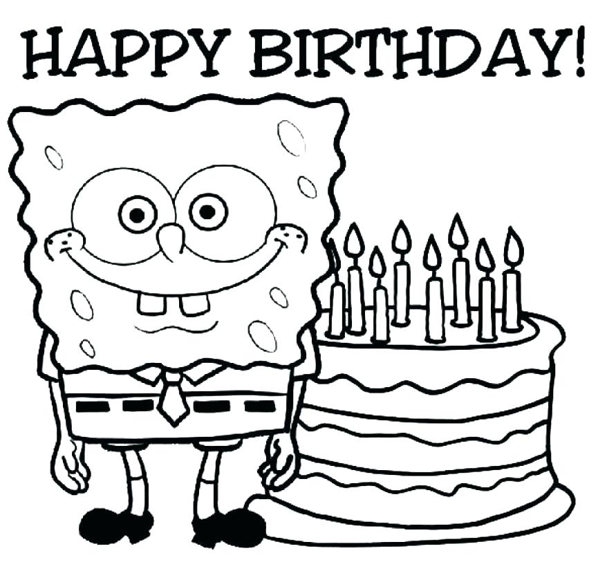 878x813 Birthday Card Coloring Page Birthday Cards Coloring Pages Coloring