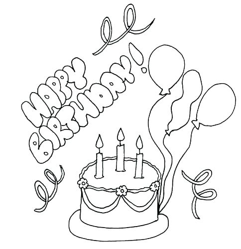484x500 Coloring Page Birthday Card Birthday Printable Coloring Pages