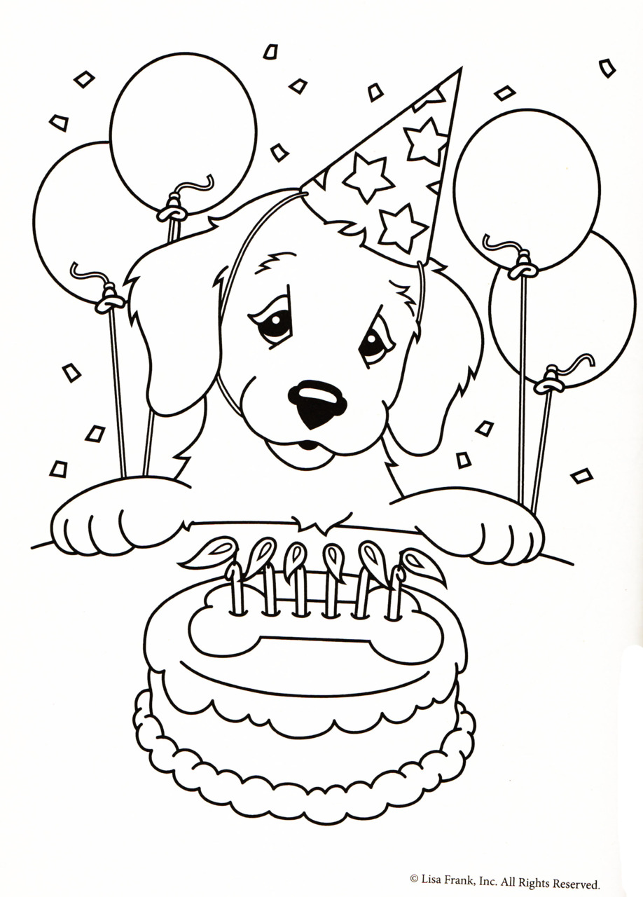 Coloring Pages For Girls To Print Out Dog Birthday 918x1280 Coloring Pages For Girls To Print Out Dog Birthday