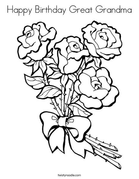 Happy Birthday Great Grandma Coloring Page 468x605 Happy Birthday Great Grandma Coloring Page