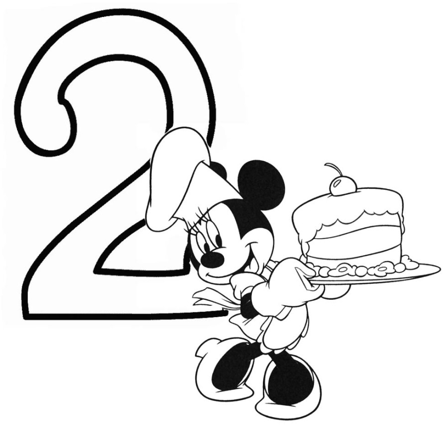 900x883 Enormous Mickey Mouse Birthday Coloring Pages