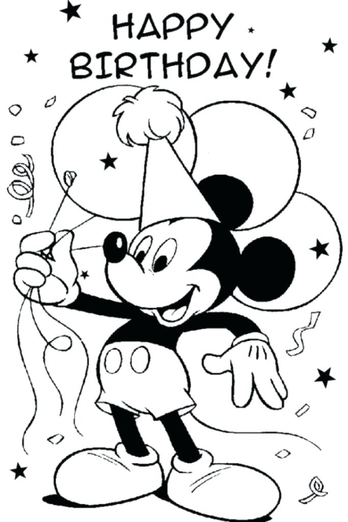 683x1024 Happy Birthday Coloring Pages For Mom Coloring Home Latest Mickey