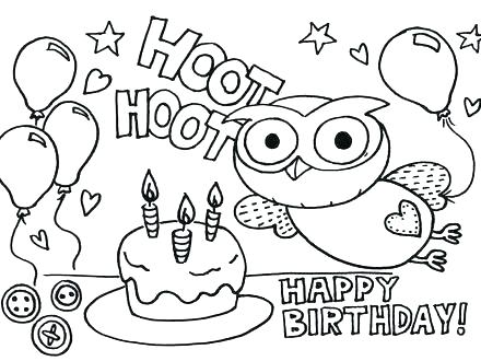 440x330 Coloring Pages For Dads Birthday Birthday Coloring Cards Happy