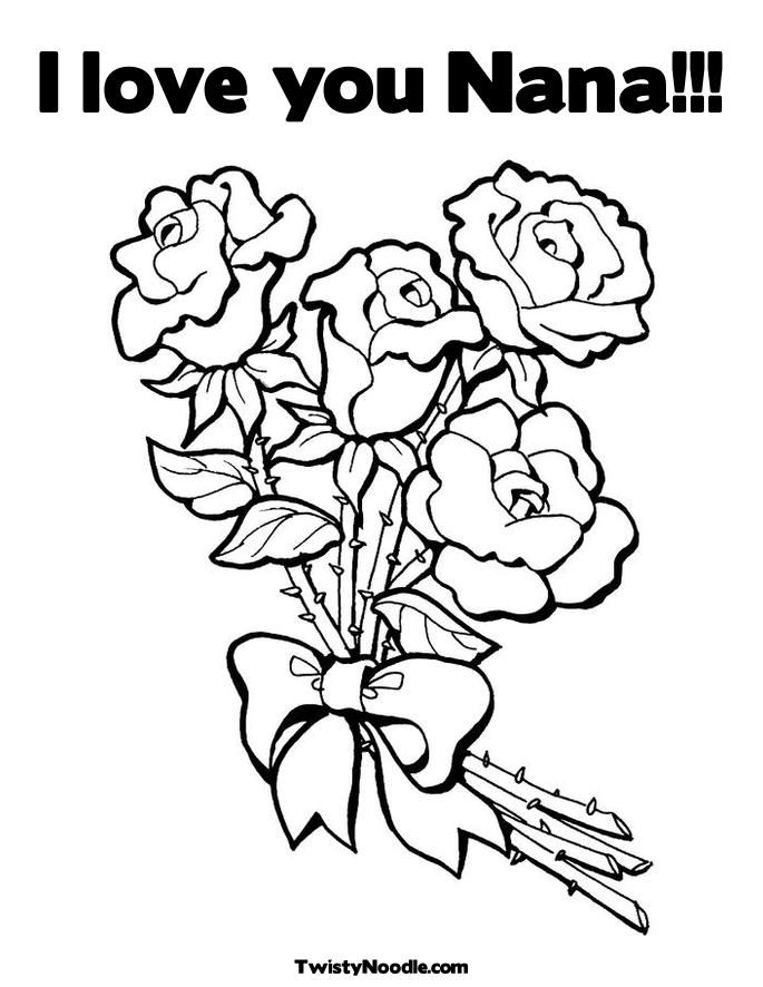 685x886 Happy Birthday Nana Coloring Page