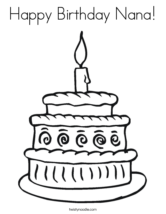 685x886 Grandma Birthday Coloring Pages Birthday Coloring Pages For Nana