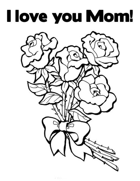 468x605 I Love My Mommy Coloring Pages Love You Mom Coloring Pages