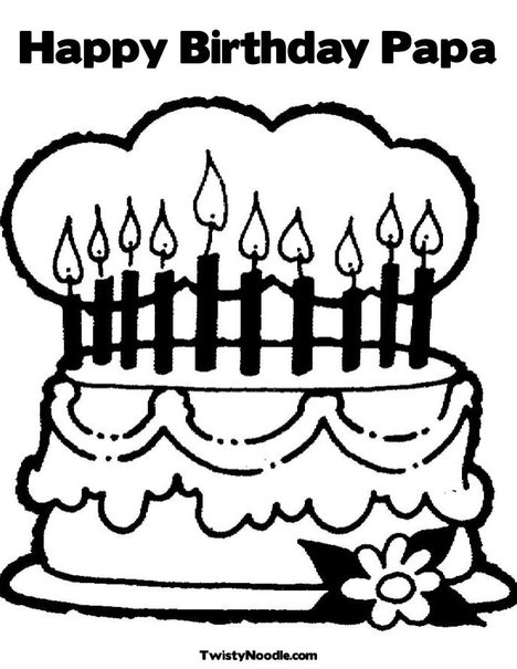 Happy Birthday Papa Coloring Pages 468x605 Happy Birthday Papa Coloring Pages