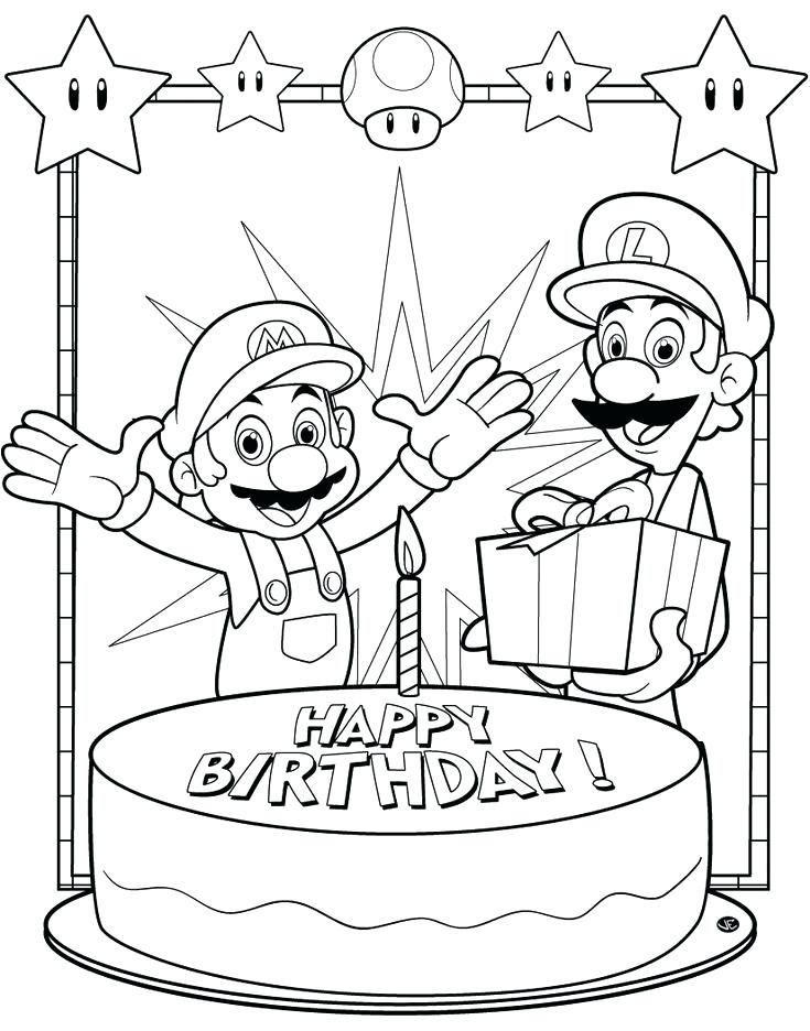Printable Happy Birthday Coloring Pages Happy Birthday Papa 735x936 Printable Happy Birthday Coloring Pages Happy Birthday Papa