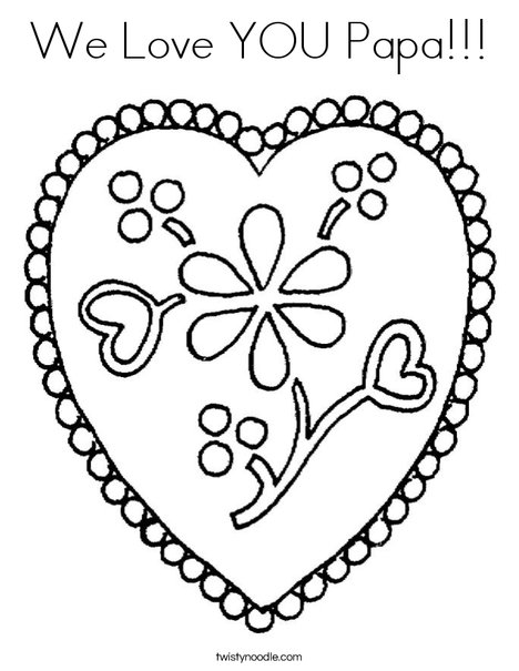 We Love You Papa Coloring Page 468x605 We Love You Papa Coloring Page