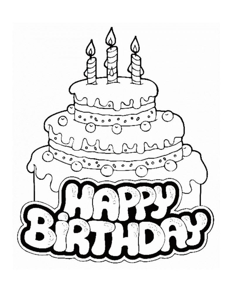 792x1024 Happy Birthday Coloring Pages For Sister