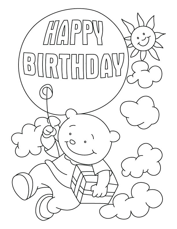 Birthday Coloring Sheets Birthday Printable Coloring Book Pages 612x792 Birthday Coloring Sheets Birthday Printable Coloring Book Pages