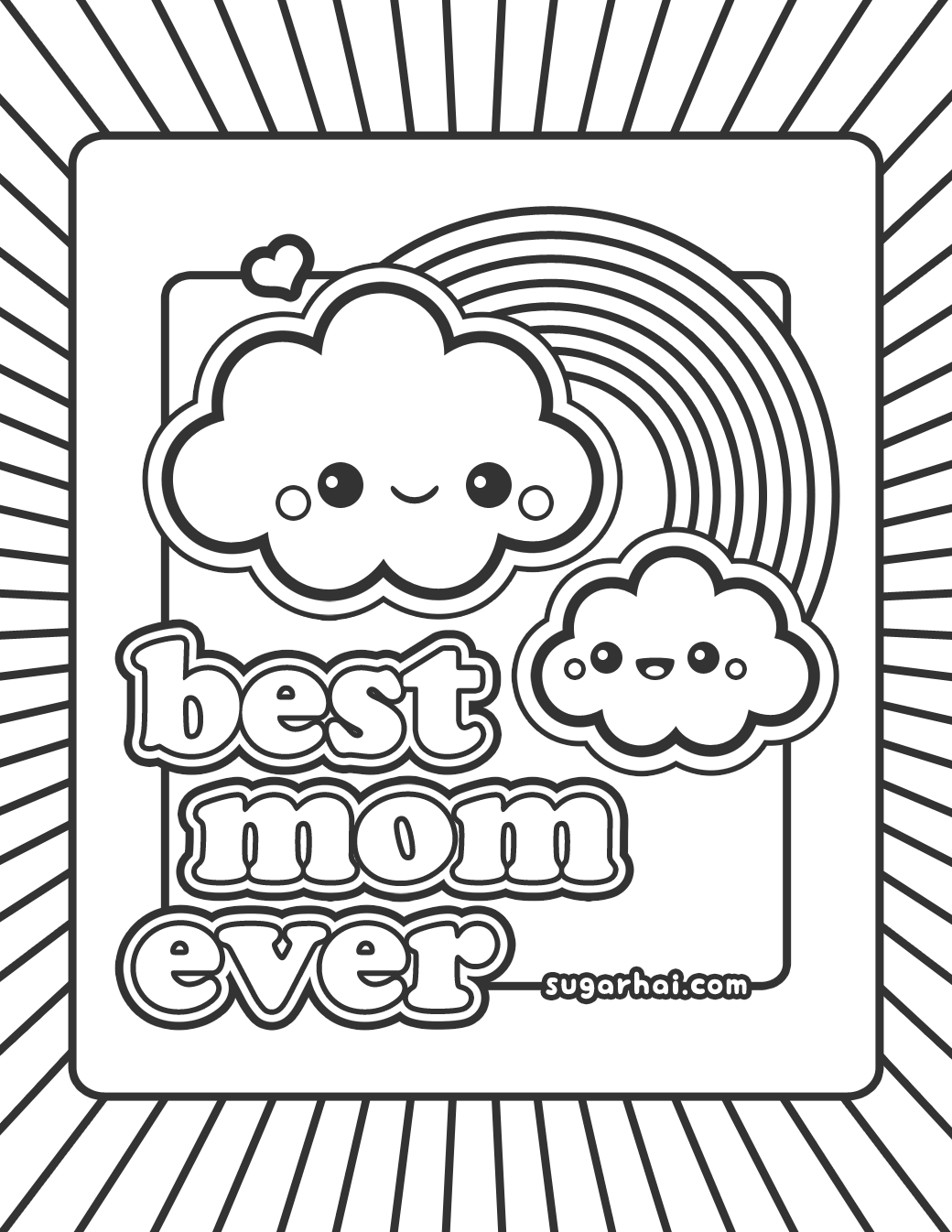 1040x1346 Strong Happy Birthday Mom Coloring Page Pages Pictures Of Dora
